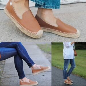 SOLUDOS SMOKING PLATFORM ESPADRILLE TAN